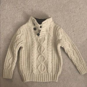 BabyGap cream colored sweater. Size 2T.